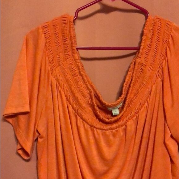 Boutique 2X pink top off shoulder super cute - Picture 3 of 7